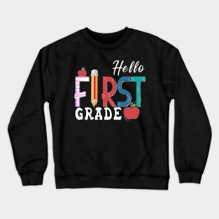 Welcome Back To School First Day Of School Students Teachers Crewneck Sweatshirt